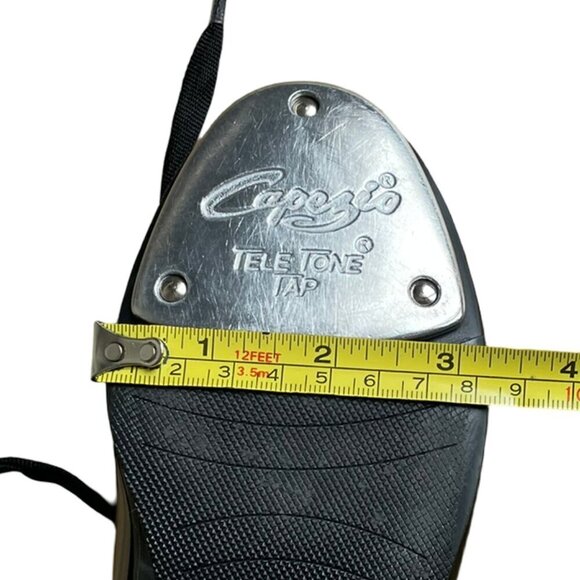 CAPEZIO Tele Tone Tap Dancing Shoes N625 Black Shiny Women's Size 6.5 M - Picture 16 of 16